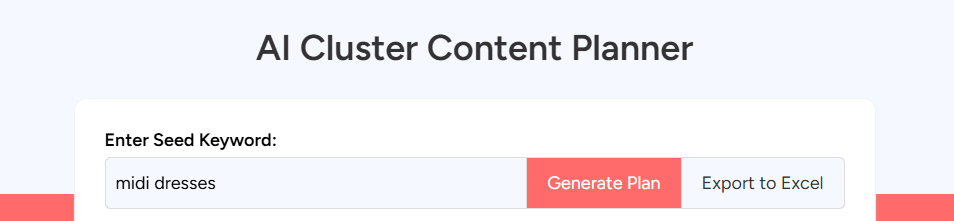 ai seo cluster content planner tool