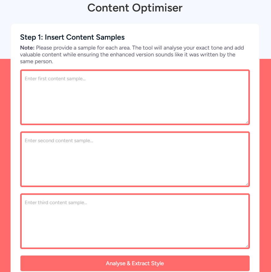 seo existing content ai optimiser