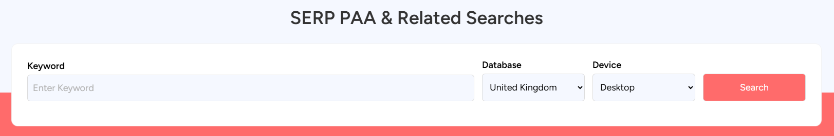 serp people also ask and related searches tool